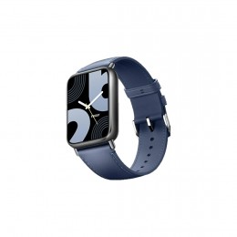 Кожаный сменный браслет Xiaomi Leather Quick Release Strap Glacier Blue