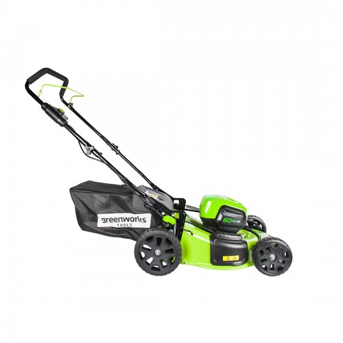Газонокосилка аккумуляторная Greenworks 2502807UB 60V 46 см бесщеточная с 1хАКБ 4 Ач и ЗУ