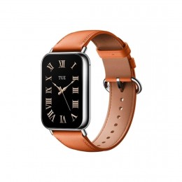 Кожаный сменный браслет Xiaomi Leather Quick Release Strap Coral orange