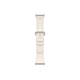 Кожаный сменный браслет Xiaomi Leather Quick Release Strap Cream white