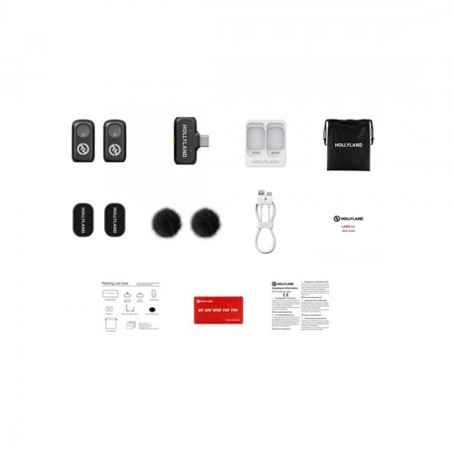 Петличный микрофон Hollyland Lark A1 Mini Duo USB-C Черный