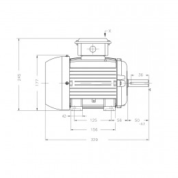 Асинхронный электродвигатель WEG 16992187 AM W20 -90L 1.5 кВт 4P B3T 220-460 В 50 Гц