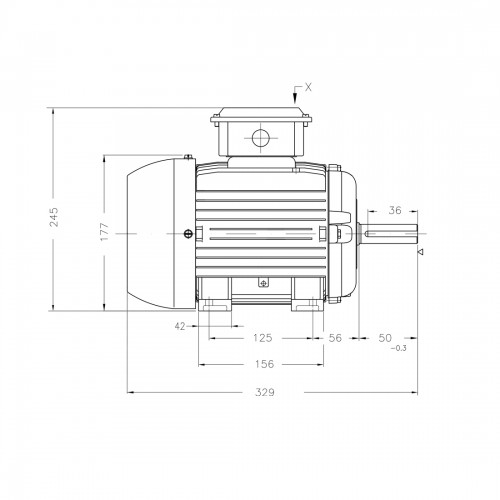 Асинхронный электродвигатель WEG 16992187 AM W20 -90L 1.5 кВт 4P B3T 220-460 В 50 Гц