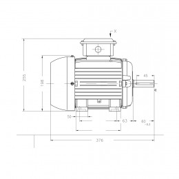 Асинхронный электродвигатель WEG 12310457 W20 100L 3 кВт 2P B3T 220-460 В 50 Гц