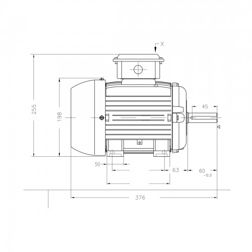 Асинхронный электродвигатель WEG 12310457 W20 100L 3 кВт 2P B3T 220-460 В 50 Гц