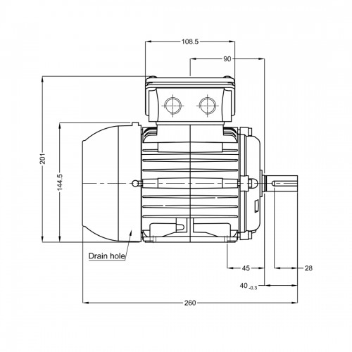 Асинхронный электродвигатель WEG 16255791 WGOST-71 0.37 кВт 2P B3T 220/380 В 50 Гц