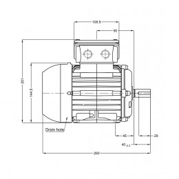 Асинхронный электродвигатель WEG 17376511 WGOST-71 0.55 кВт 2P B3T 220/380 В 50 Гц