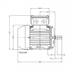 Асинхронный электродвигатель WEG 17928297 WGOST-71 0.55 кВт 4P B3T 220/380 В 50 Гц
