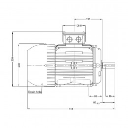 Асинхронный электродвигатель WEG 16257924 WGOST-L100L 4 кВт 4P B3T 220/380 В 50 Гц