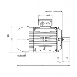 Асинхронный электродвигатель WEG 17376513 WGOST-L100L 5.5 кВт 2P B3T 220/380 В 50 Гц