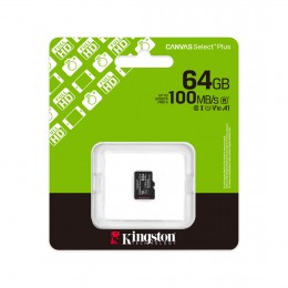Карта памяти Kingston SDCS3/64GBSP Canvas Select Plus A1 U1 V10 64GB