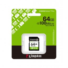 Карта памяти Kingston SDS3/64GB Canvas Select Plus C10 UHS-I U1 V10 64GB