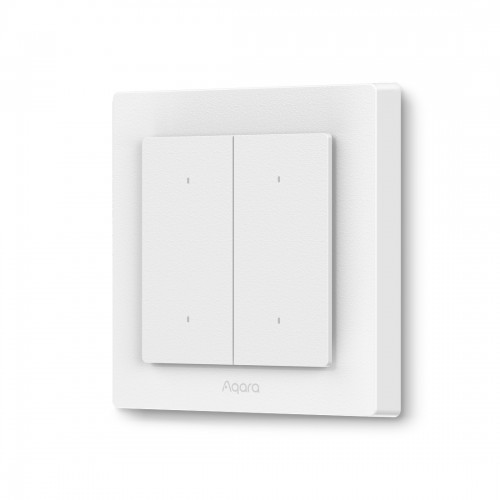 Настенный выключатель двухклавишный Aqara Light Switch H2 EU (4Buttons, 2Channel)