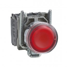 Кнопка SE XB4BW34G5 с возвр. с подсв. 22мм 48-120В