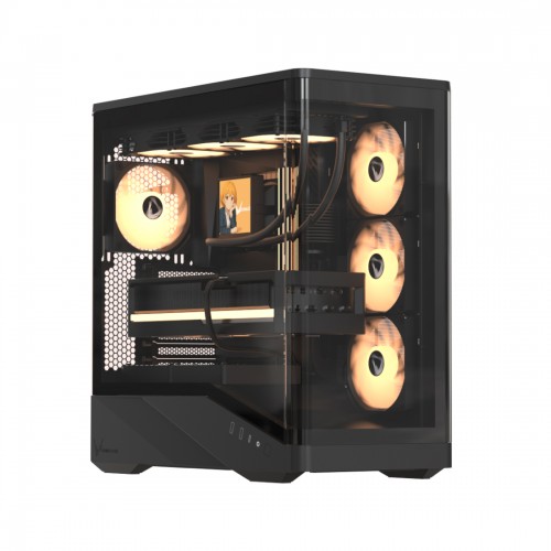 Компьютерный корпус Formula V Crystal U9 PA Black без Б/П