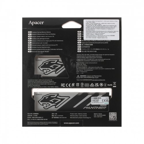 Комплект модулей памяти Apacer Panther AH5U32G56C5227BAA-2 32GB (Kit 2x16GB) 5600MHz