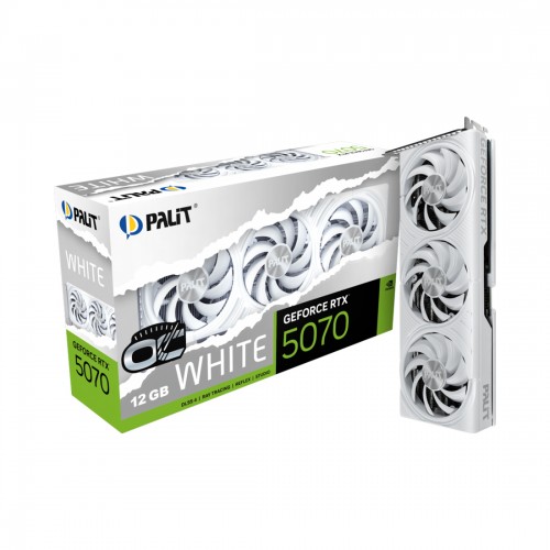 Видеокарта PALIT RTX5070 WHITE OC 12GB (NE75070U19K9-GB2050W)