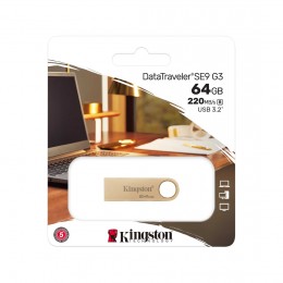 USB-накопитель Kingston DataTraveler SE9 G3 DTSE9G3/64GB 64GB Золотистый