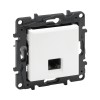 Информационная розетка одинарная Niloe Step RJ45 Кат.5e UTP Белый new