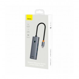 Концентратор Baseus UltraJoy Series 4-Port Space Grey (B0005280B811-08)