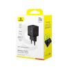 Адаптер питания Baseus Palm C+U 30W Black ( в комлпекте кабель Type-c) (P1011160A113-01)