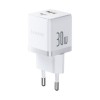 Адаптер питания Baseus Palm C+U 30W White( в комлпекте кабель Type-c) (P1011160A213-01)