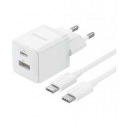 Адаптер питания Baseus Palm C+U 30W White( в комлпекте кабель Type-c) (P1011160A213-01)
