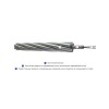 Кабель оптический грозотроса ОКГТ-ц-1-24(G.652)-10,5/39