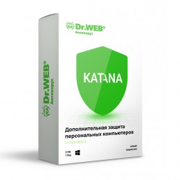 Антивирус Dr.Web Katana 12М 3 ПК новая лицензия