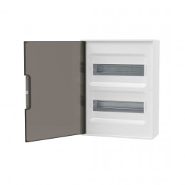 Щиток настенный FRAME белый DKC F24W1WD 24 модуля с тонированной дверцей
