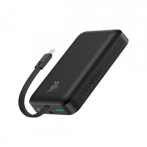 Портативный внешний аккумулятор Baseus Magnetic Mini 10000mAh 30W Black (P1002210B113-00)