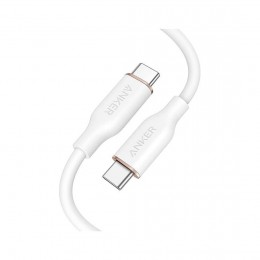 Интерфейсный кабель Anker PowerLine III Flow USB-C to USB-C (A8552H21) Белый