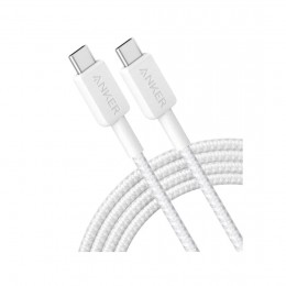 Интерфейсный кабель Anker 322 USB-C to USB-C Cable 1М (A81F5G21) Белый