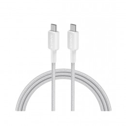 Интерфейсный кабель Anker 322 USB-C to USB-C Cable 2М (A81F6G21) Белый