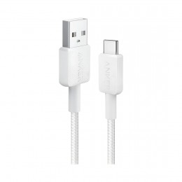 Интерфейсный кабель Anker 322 USB-A to USB-C 1М (A81H5G21) Белый