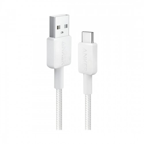 Интерфейсный кабель Anker 322 USB-A to USB-C 1М (A81H5G21) Белый