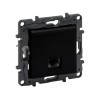 Информационная розетка одинарная Niloe Step RJ45 Кат.5e UTP Чёрный new