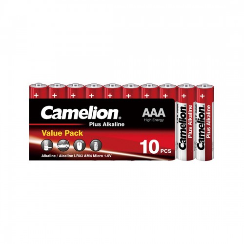 Батарейка CAMELION Plus Alkaline LR03-SP10-DA 10 шт. в плёнке