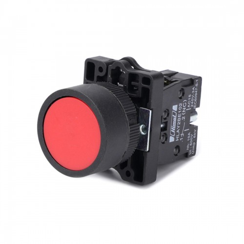Кнопка Himel 1НЗ красная