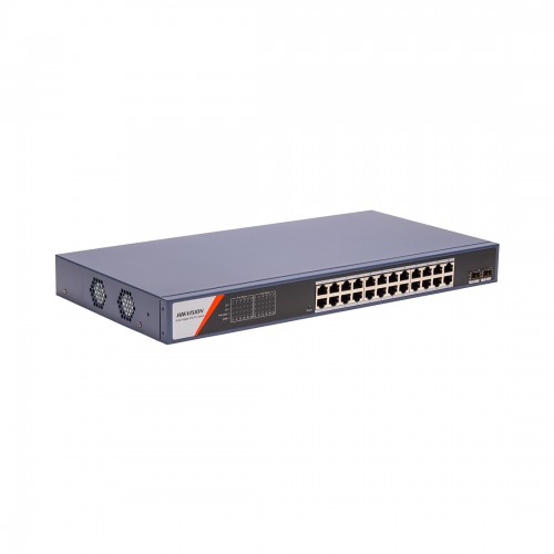Коммутатор Hikvision DS-3E1526P-SI-24P2F