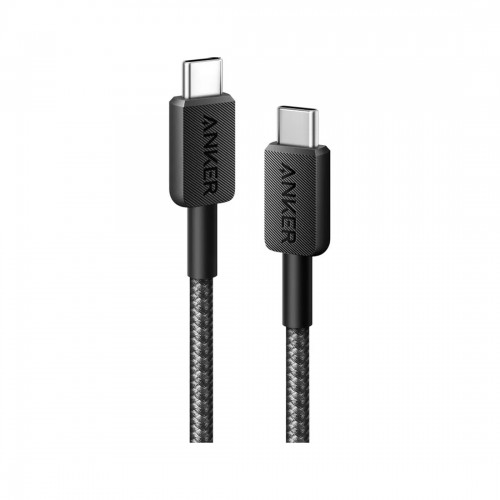 Интерфейсный кабель Anker 322 USB-C to USB-C Cable 1,8М (A81F6G11) Черный