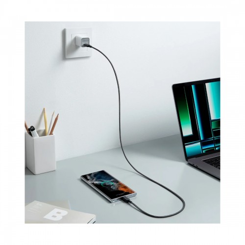 Интерфейсный кабель Anker 322 USB-C to USB-C Cable 1М (A81H5G11) Черный