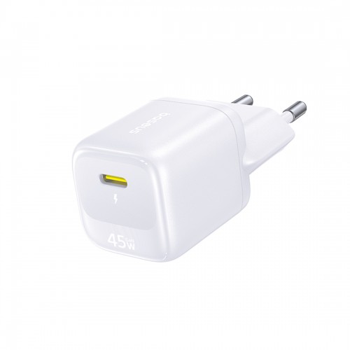 Адаптер питания Baseus FN22 1C 45W EU Moon White (E0123301)