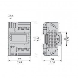 ПЛК М172 SE TM172PDG18R M172 дисплей 18 I/O ETH 2 MODBUS