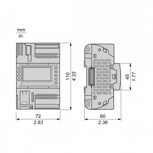 ПЛК М172 SE TM172PDG18R M172 дисплей 18 I/O ETH 2 MODBUS