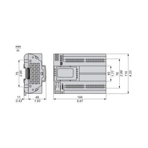 ПЛК М172 SE TM172PDG42RI M172 дисплей 42 I/O ETH 2 RS485