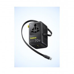 Адаптер питания Baseus EnerCore CG11 Universal Travel Adapter 70W 2AC+2U+2C Cosmic Black