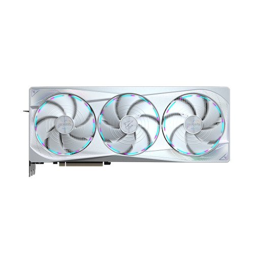 Видеокарта, Gigabyte, RTX5080 AORUS MASTER ICE 16G (GV-N5080AORUSM ICE-16GD) (4719331355692), GDDR7, 256bit, 1-HDMI, 3-DP, Windforce 3X Fan, 360*150*75 мм, Цветная коробка