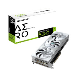 Видеокарта, Gigabyte, RTX5080 AERO OC SFF 16G (GV-N5080AERO OC-16GD) 4719331355555, GDDR7, 256bit, 1-HDMI, 3-DP, Windforce 3X Fan, 304*126*50 мм, Цветная коробка