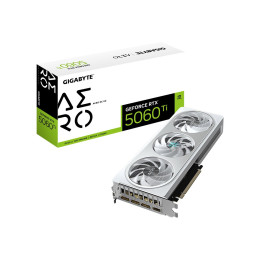 Видеокарта, Gigabyte, RTX5060Ti AERO OC 8G (GV-N506TAERO OC-8GD) 4719331356040, GDDR7, 128bit, 1-HDMI, 3-DP, Windforce 3X Fan, 281*119*40 мм, Цветная коробка